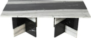 Verona Marble Coffee Table in Panda - 220Panda-CT