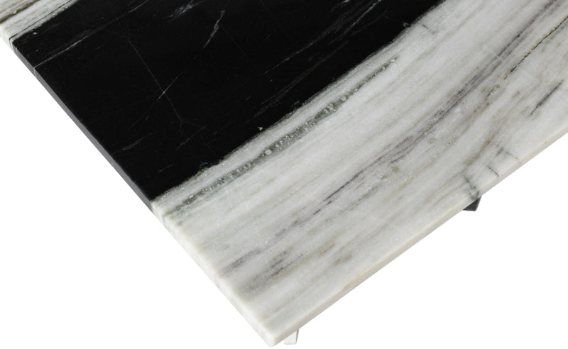 Verona Marble Coffee Table in Panda - 220Panda-CT