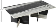 Verona Marble Coffee Table in Panda - 220Panda-CT