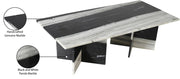 Verona Marble Coffee Table in Panda - 220Panda-CT