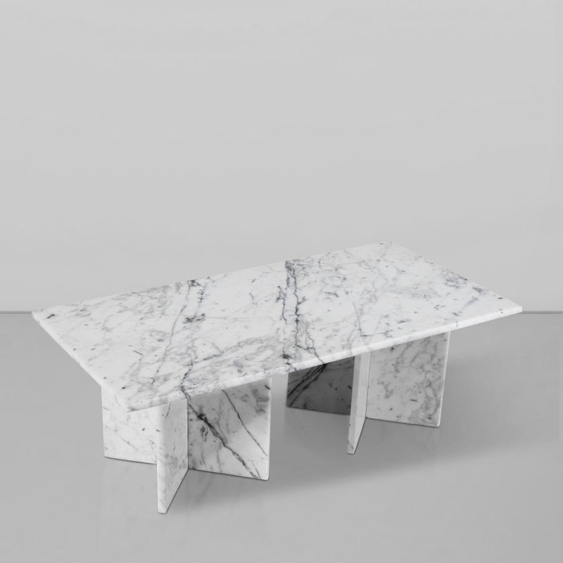 Verona Marble Coffee Table in White - 220White-CT