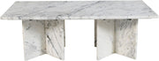 Verona Marble Coffee Table in White - 220White-CT