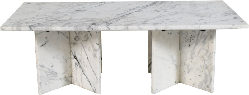 Verona Marble Coffee Table in White - 220White-CT