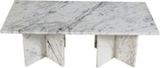 Verona Marble Coffee Table in White - 220White-CT