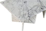 Verona Marble Coffee Table in White - 220White-CT