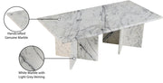 Verona Marble Coffee Table in White - 220White-CT