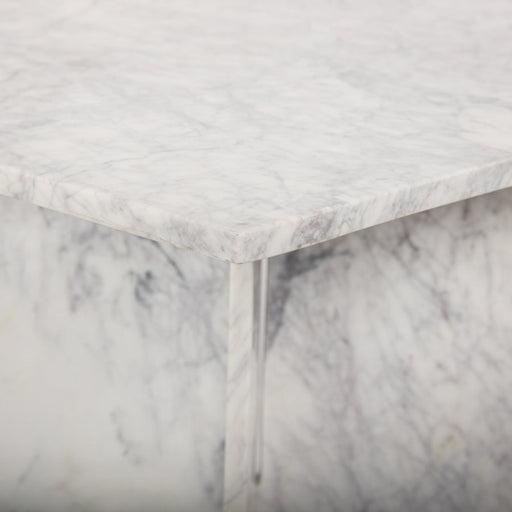 Verona Marble Coffee Table in White - 220White-CT