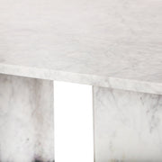 Verona Marble Coffee Table in White - 220White-CT