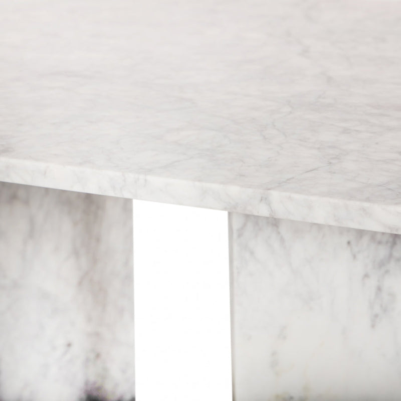 Verona Marble Coffee Table in White - 220White-CT