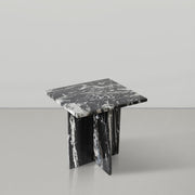 Verona Marble End Table in Black - 220Black-ET