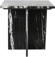 Verona Marble End Table in Black - 220Black-ET