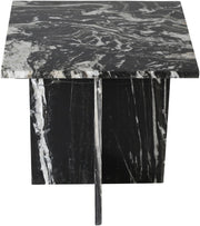 Verona Marble End Table in Black - 220Black-ET