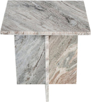 Verona Marble End Table in Brown - 220Brown-ET