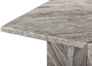Verona Marble End Table in Brown - 220Brown-ET