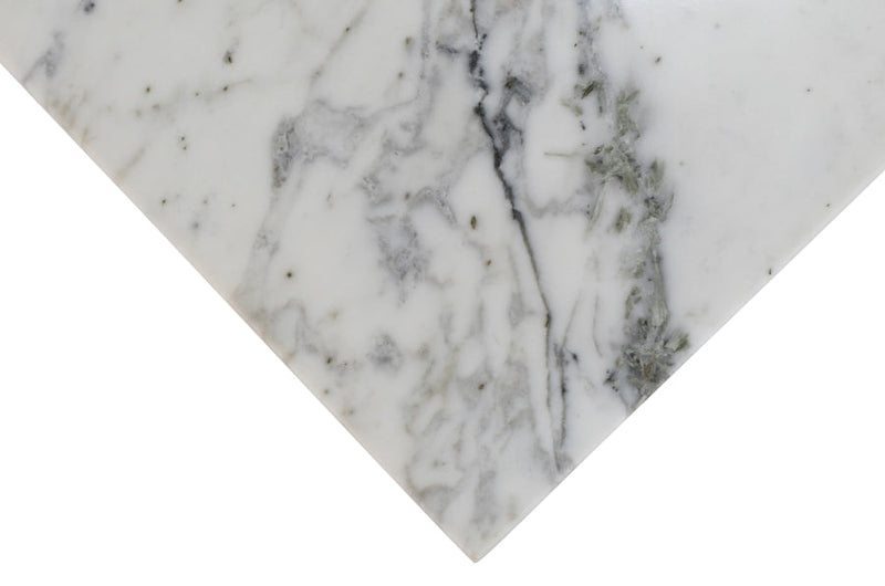 Verona Marble End Table in White - 220White-ET
