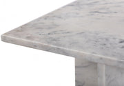 Verona Marble End Table in White - 220White-ET