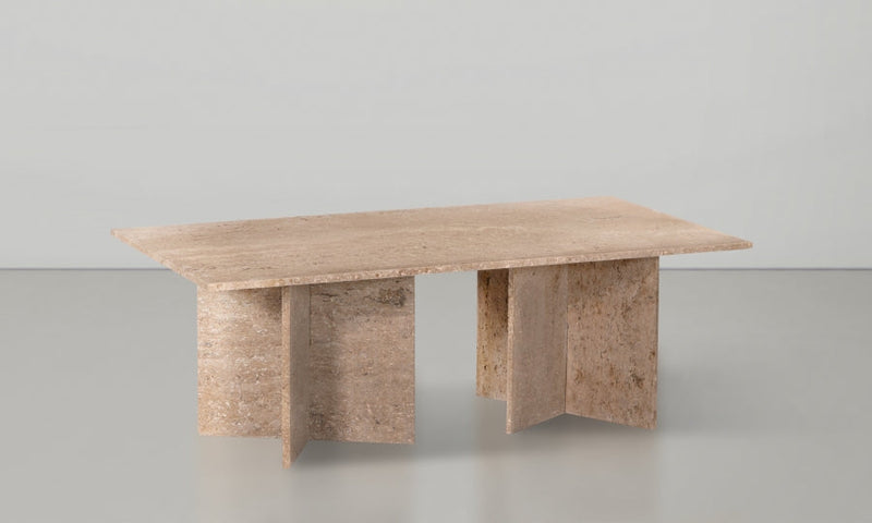 Verona Travertine Coffee Table in Natural - 220Travertine-CT