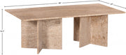 Verona Travertine Coffee Table in Natural - 220Travertine-CT