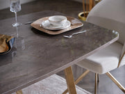 Veronica Dining Chair (6345) 2Pcs - Metal Leg - Gate FurnitureDining Chair