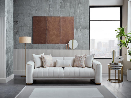 Veronica Sleeper (Merit Cream) Living Room Set - Gate FurnitureLiving Room Set