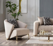 Veronica Sleeper (Silver Vizon) Living Room Set - Gate FurnitureLiving Room Set