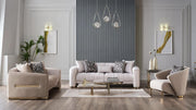 Veronica Sleeper (Silver Vizon) Living Room Set - Gate FurnitureLiving Room Set
