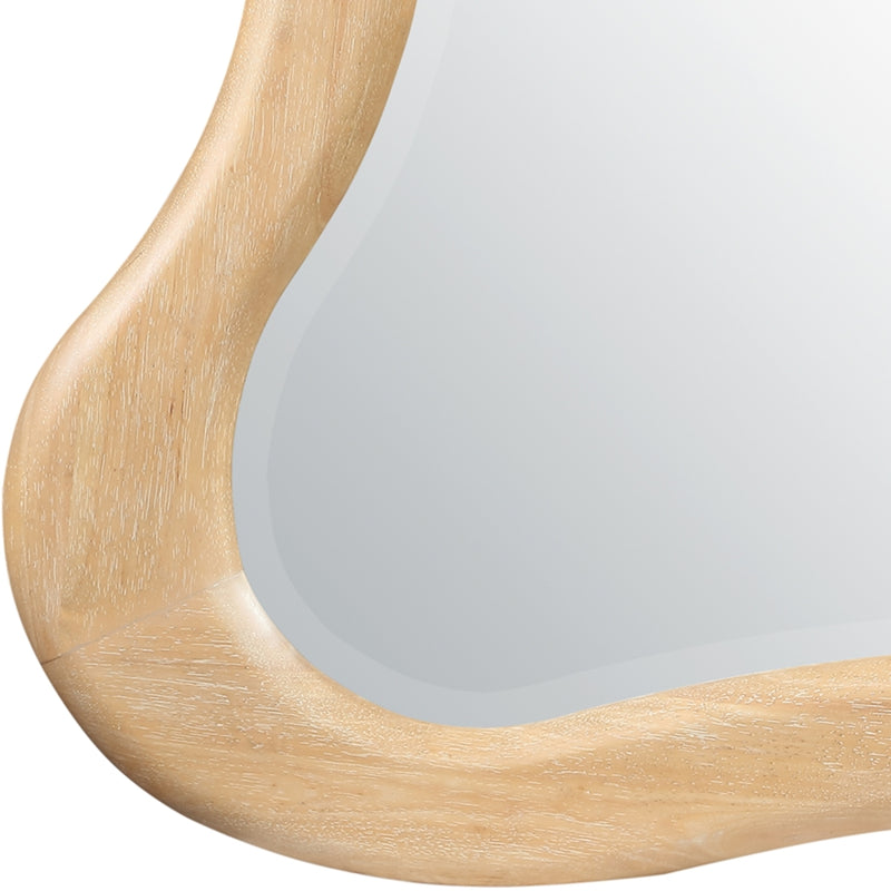 Verra 42" W x 36" H Solid Wood Frame Mirror in Natural - 66011Natural-M