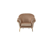 Versace 3-pieces (Sofa & Loveseat & Chair) Livingroom Set Beige in Beige - 101-VER-STAR14240-321