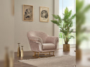 Versace 3-pieces (Sofa & Loveseat & Chair) Livingroom Set Cream in Cream - 101-VER-STAR13553-321