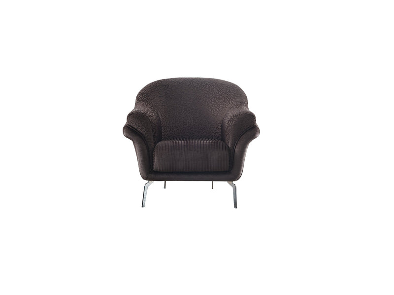 Versace 3-pieces (Sofa & Loveseat & Chair) Livingroom Set Dark Grey in Dark Grey - 101-VER-STAR14245-321