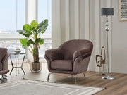 Versace 3-pieces (Sofa & Loveseat & Chair) Livingroom Set Dark Grey in Dark Grey - 101-VER-STAR14245-321
