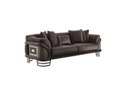 Versace 3-pieces (Sofa & Loveseat & Chair) Livingroom Set Dark Grey in Dark Grey - 101-VER-STAR14245-321