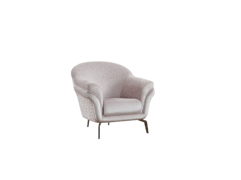 Versace 3-pieces (Sofa & Loveseat & Chair) Livingroom Set Light Grey in Light Grey - 101-VER-STAR14244-321
