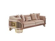Versace Stationary Sofa Cream in Cream - 101-VER-STAR13553-3