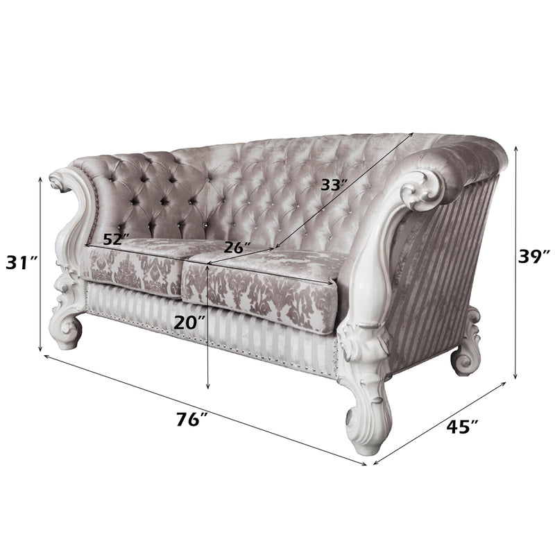 Versailles Loveseat W/5 Pillows - LV01395