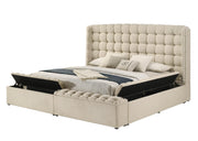 Versaley King Beige Storage Bed - B803-Beige-King