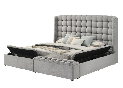 Versaley King Grey Storage Bed - B801-Grey-King