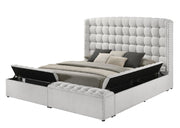 Versaley King White Storage Bed - B802-White-King