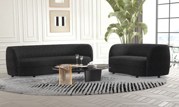 Versoix Black Loveseat - FM61003BK-LV