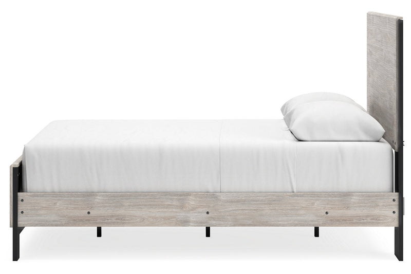 Vessalli Gray Queen Panel Bed - Gate FurnitureQueen Bed