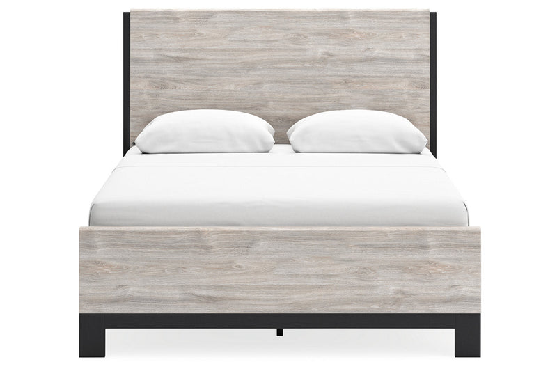 Vessalli Gray Queen Panel Bed - Gate FurnitureQueen Bed