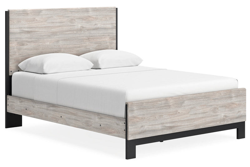 Vessalli Gray Queen Panel Bed - Gate FurnitureQueen Bed