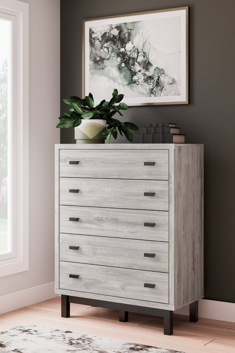 Vessalli Gray Panel Bedroom Set from Ashley - Luna Furniture