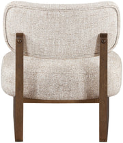 Vetra Linen Textured Fabric Upholstered Chair in Beige - 33013Beige