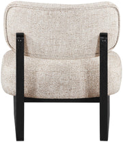 Vetra Linen Textured Fabric Upholstered Chair in Beige - 33014Beige