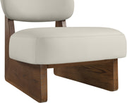 Vetra Vegan Leather Upholstered Chair in Beige - 33019Beige
