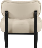 Vetra Vegan Leather Upholstered Chair in Beige - 33020Beige