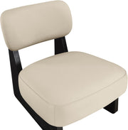 Vetra Vegan Leather Upholstered Chair in Beige - 33020Beige