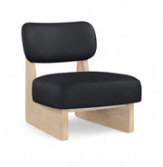 Vetra Vegan Leather Upholstered Chair in Black - 33018Black