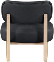 Vetra Vegan Leather Upholstered Chair in Black - 33018Black